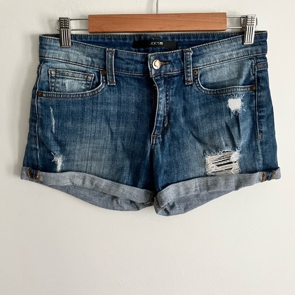 Joe’s Marylee Distressed Cuffed Denim Shorts - Picture 2 of 10